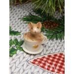 Силиконовая форма для мыла "Мышка в чашке"